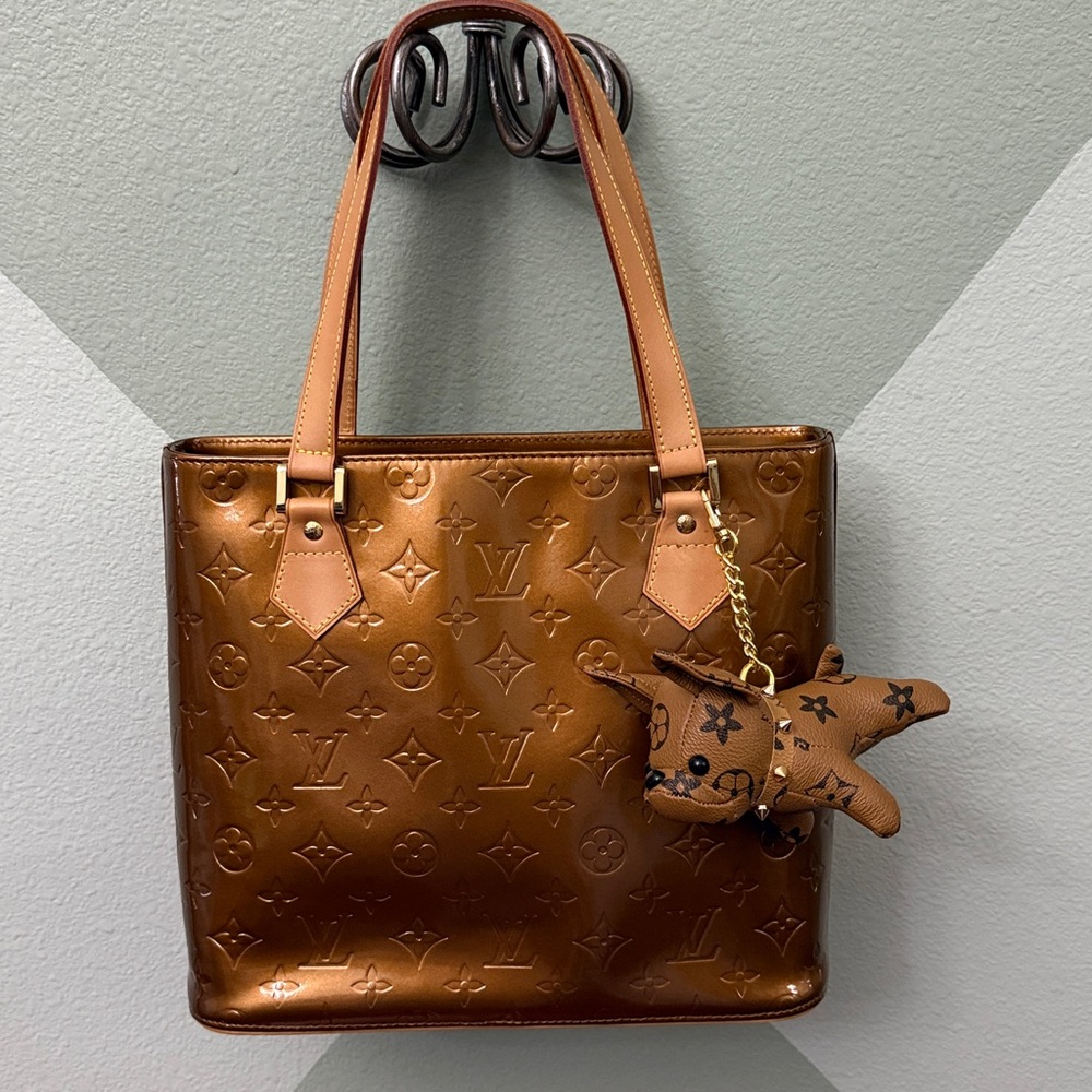 Louis Vuitton Shiny Bronze Tote Bag